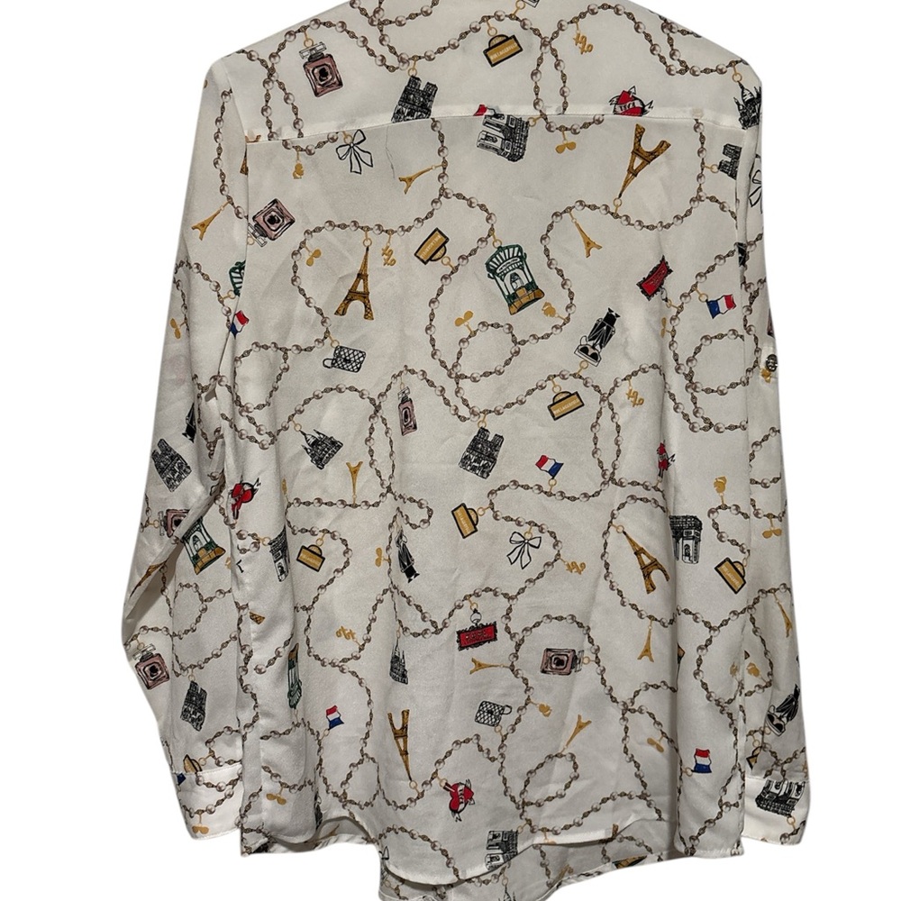 Karl Lagerfeld White Button Down Shirt Classic Design - Picture 2 of 4